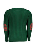 U.S. Grand cable-knit elbow-patch sweater