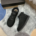 Black Men’s Casual Lace-Up Sneakers — New Arrival | In Stock