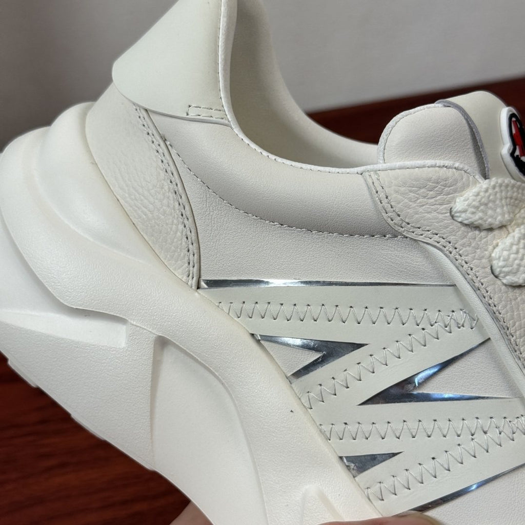 Moncler White Chunky Sole Sneakers